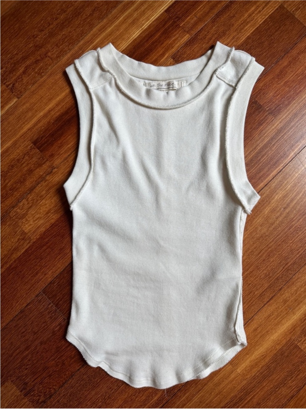 We The Free Kate Tank in ivory in size XS